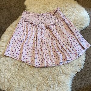 Spell pink floral dolly skirt